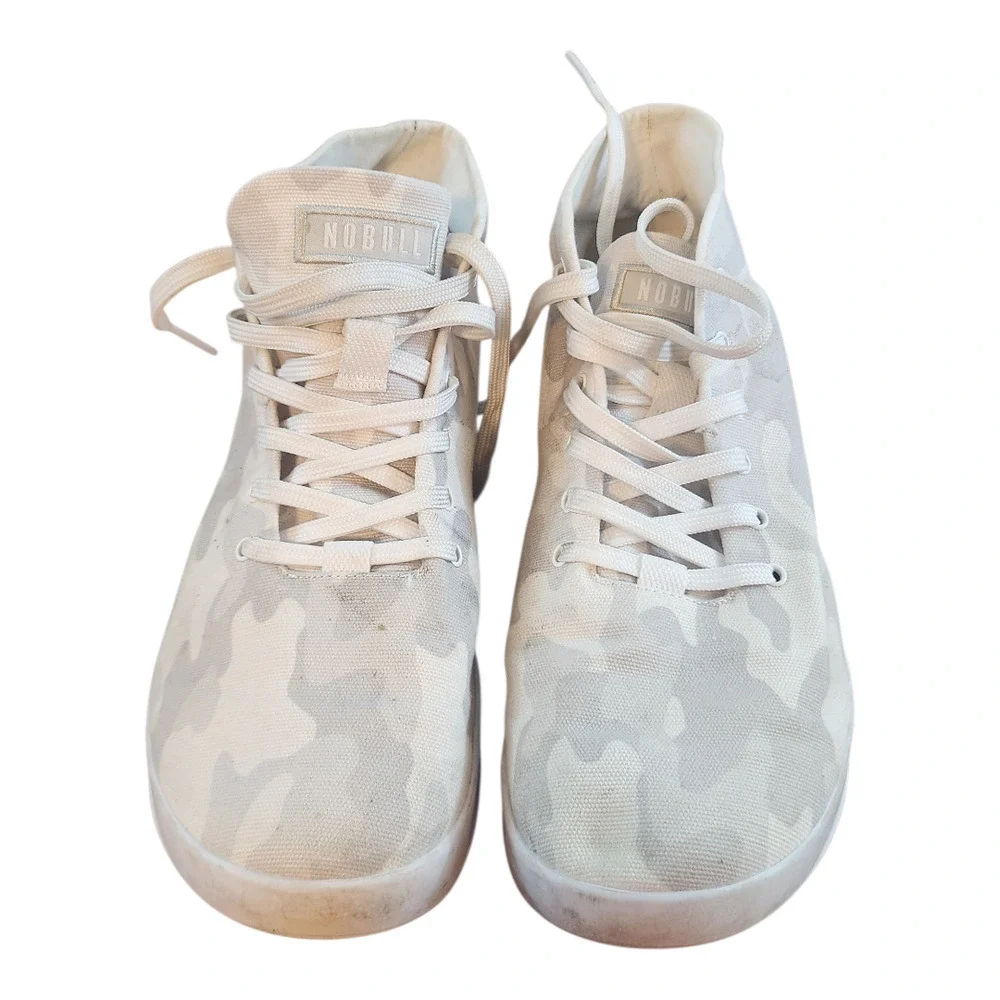 NoBULL high top shoes unisex men 10.5 Women 12 artic camo canvas trainer workout